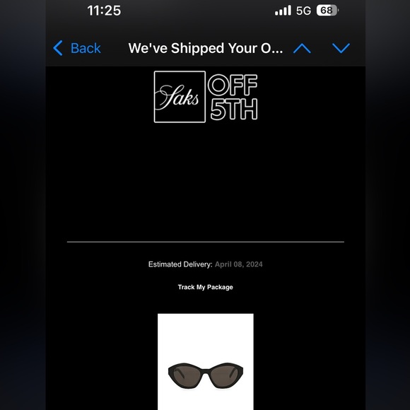 Saint Laurent Black Cat-Eye Sunglasses SL M60 AUTHENTIC - Picture 7 of 7